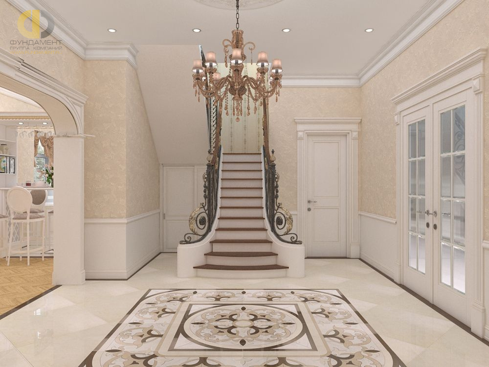 Дизайн коридора в классическом стиле – фото 1367