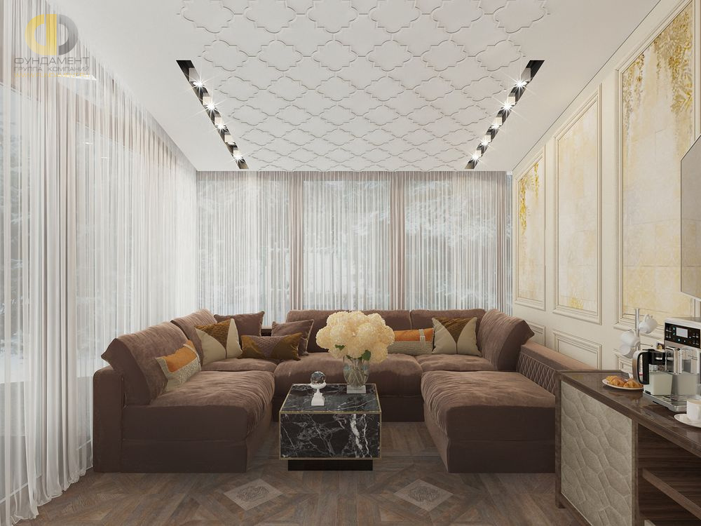 Дизайн интерьера спальни в доме 210 кв.м в стиле ар-деко13