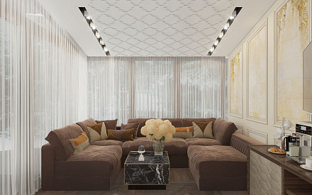 Дизайн интерьера спальни в доме 210 кв.м в стиле ар-деко13