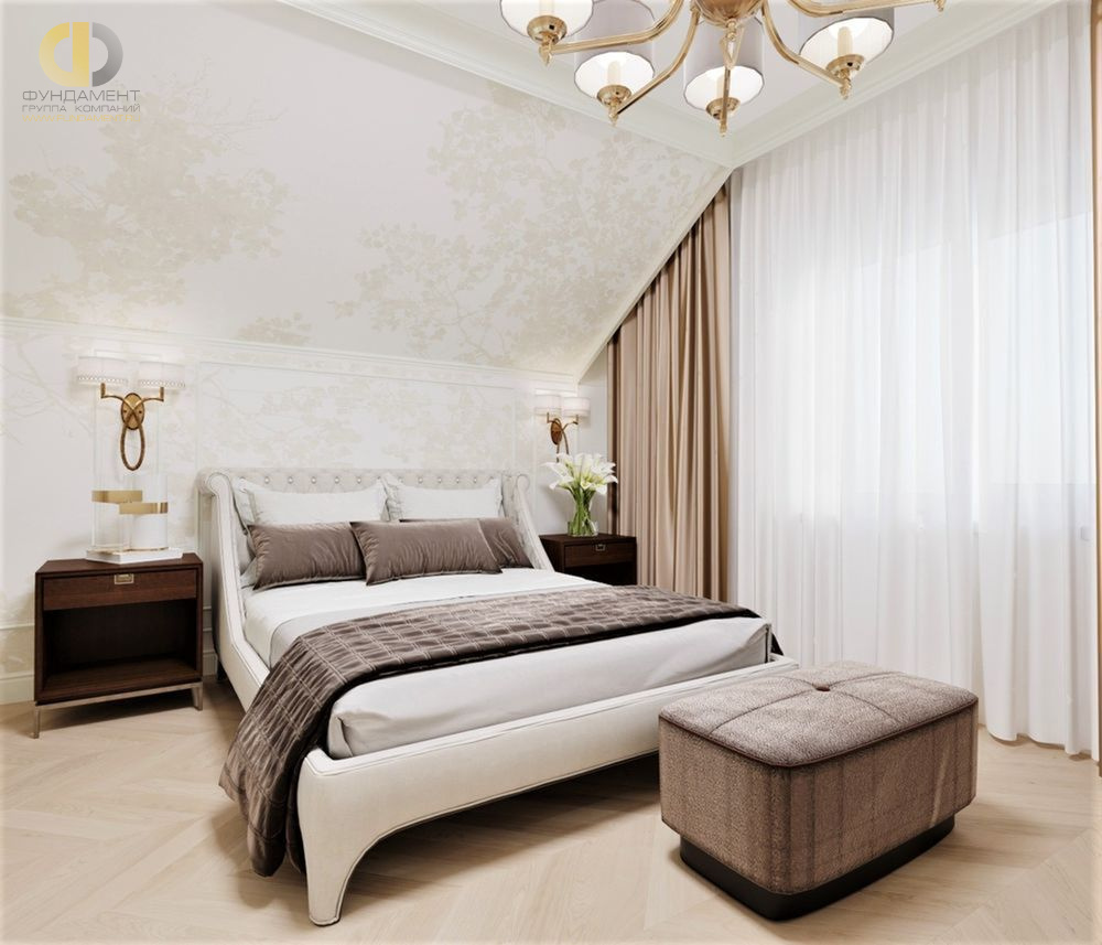 Дизайн интерьера спальни в доме 386 кв.м в классическом стиле36