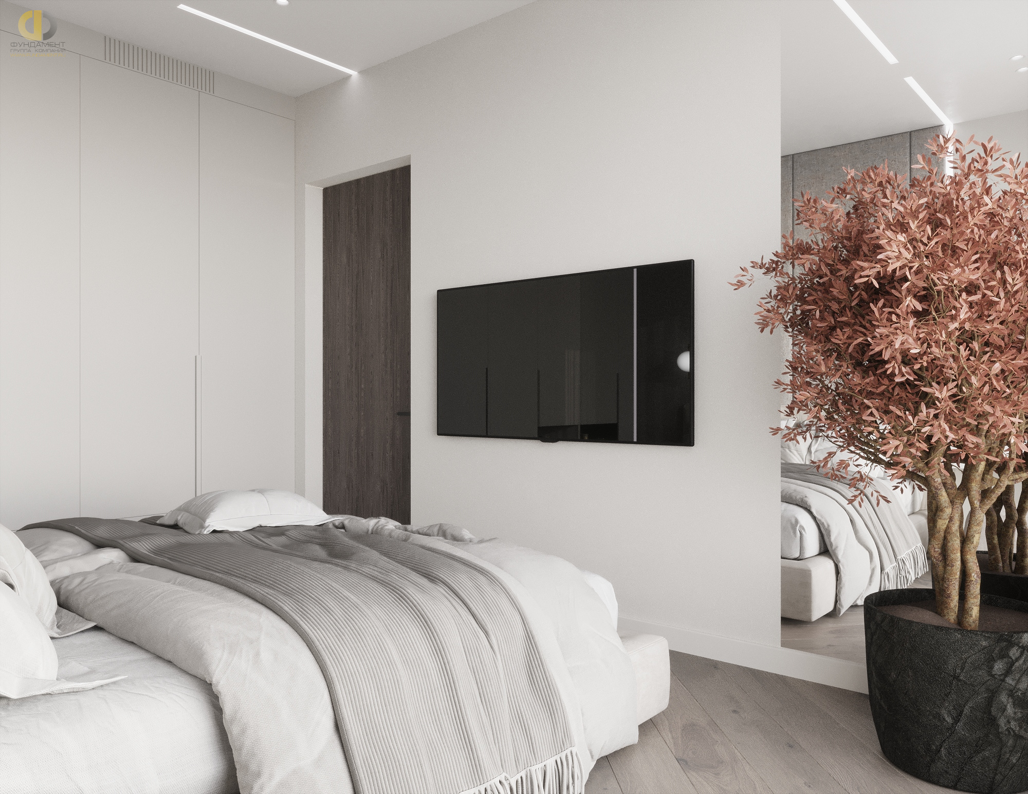 Дизайн спальни в стиле манимализском – фото 201