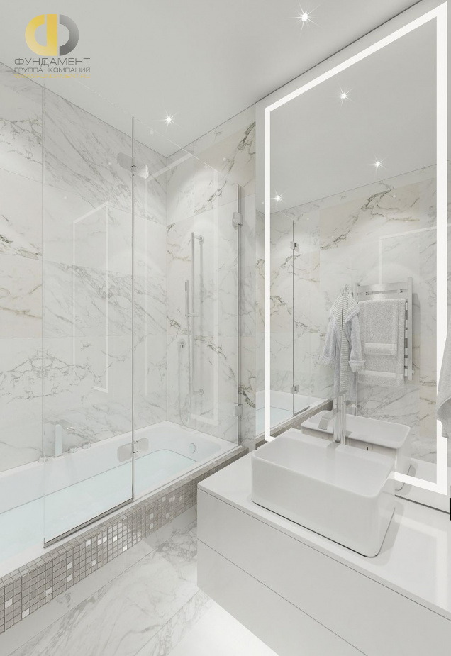 Дизайн интерьера ванной в доме 201 кв.м в стиле минимализм16