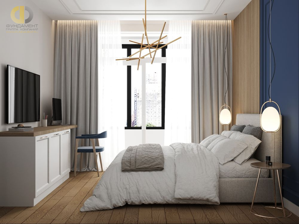 Дизайн спальни в стиле cовременном – фото 471