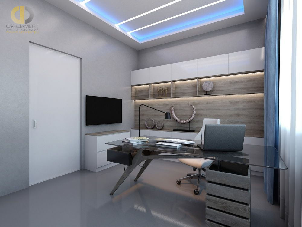 Дизайн кабинета в cовременном стиле – фото 318