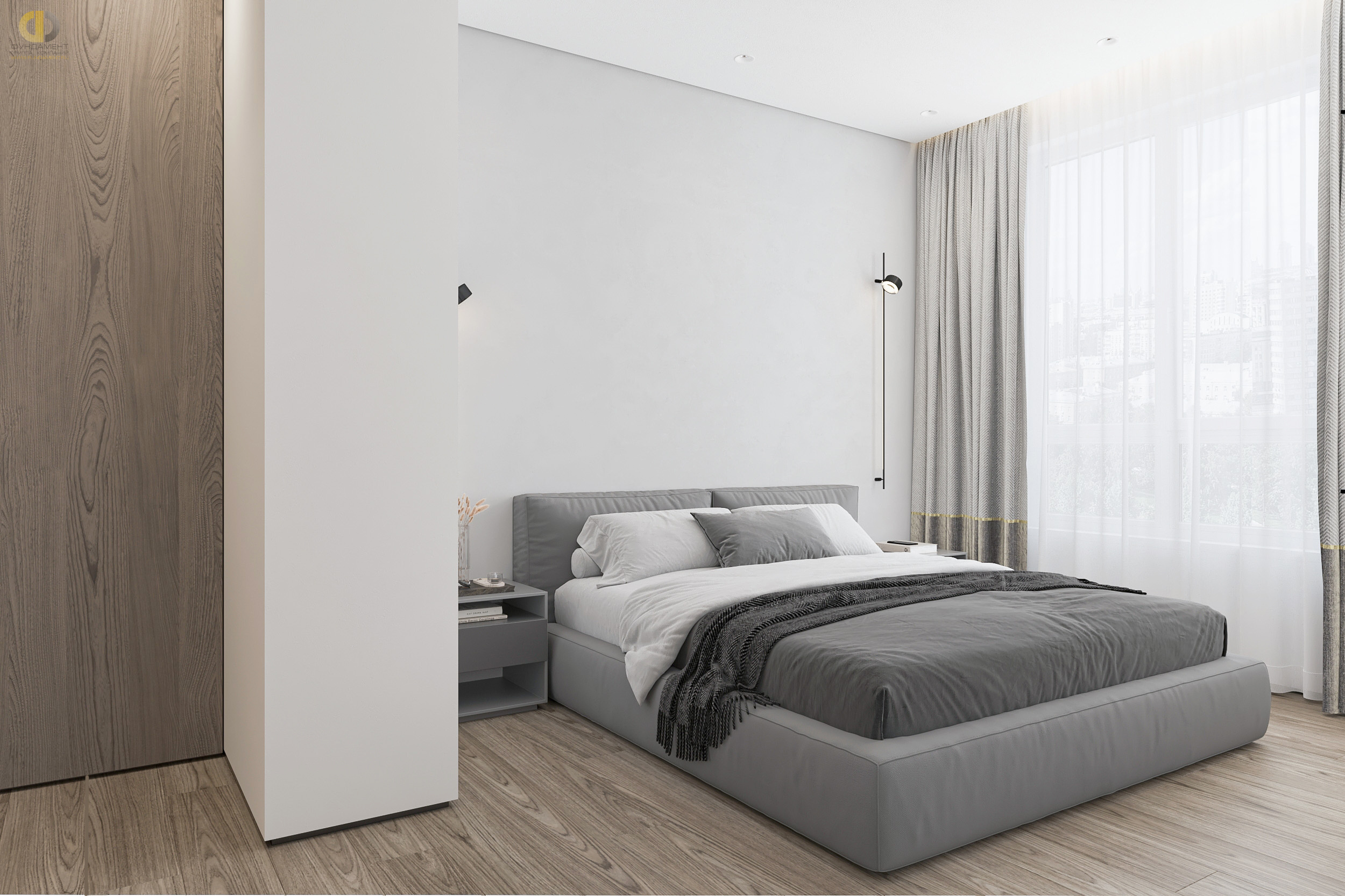 Дизайн спальни в стиле манимализском – фото 171