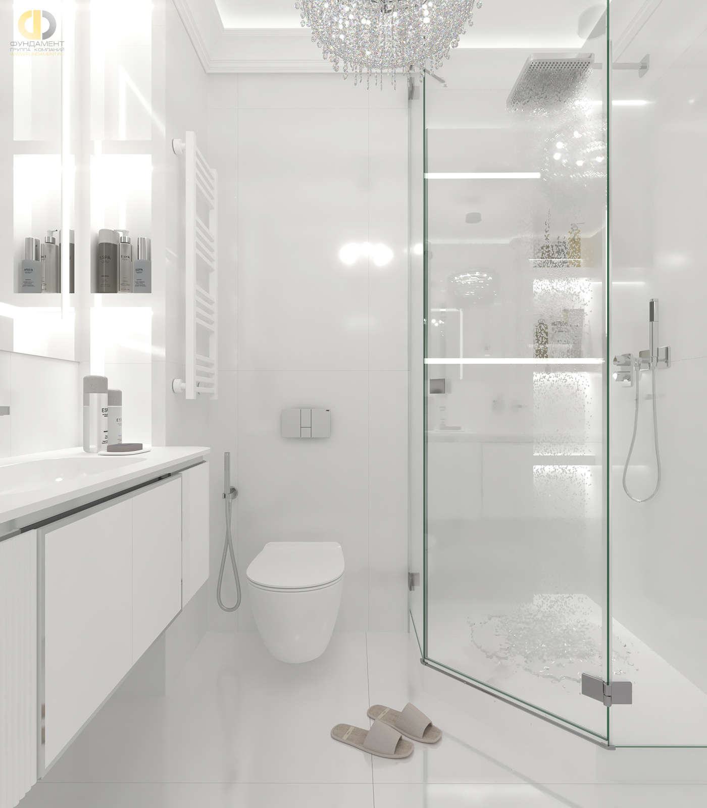 Дизайн ванной в стиле арт-деко – фото 44