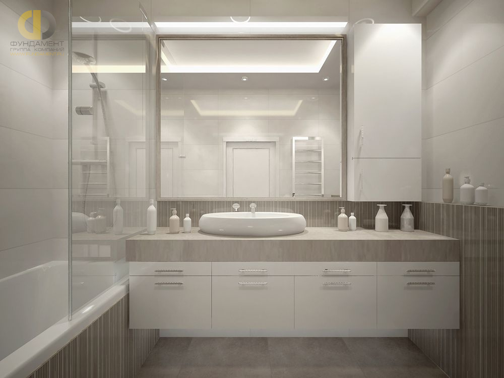 Дизайн интерьера ванной в трёхкомнатной квартире 70 кв.м в стиле неоклассика13