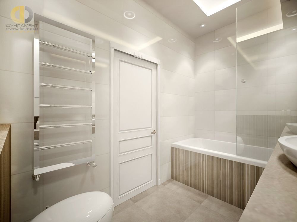 Дизайн интерьера ванной в трёхкомнатной квартире 70 кв.м в стиле неоклассика14