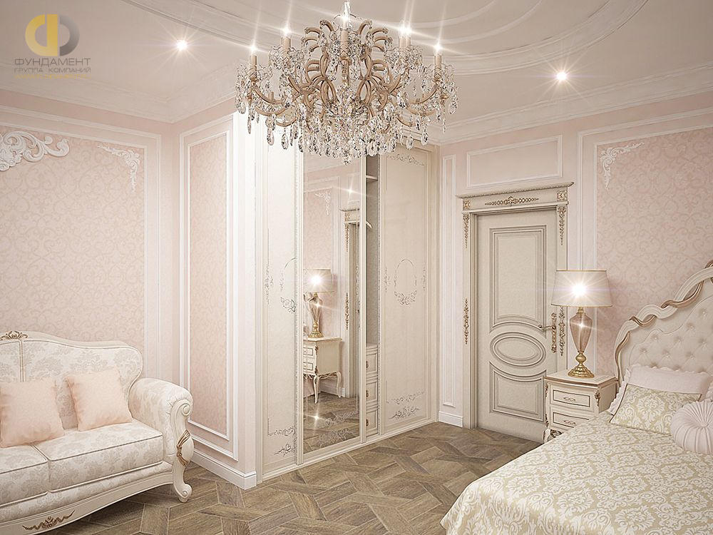 Дизайн интерьера спальни в четырёхкомнатной квартире 165 кв.м в классическом стиле35