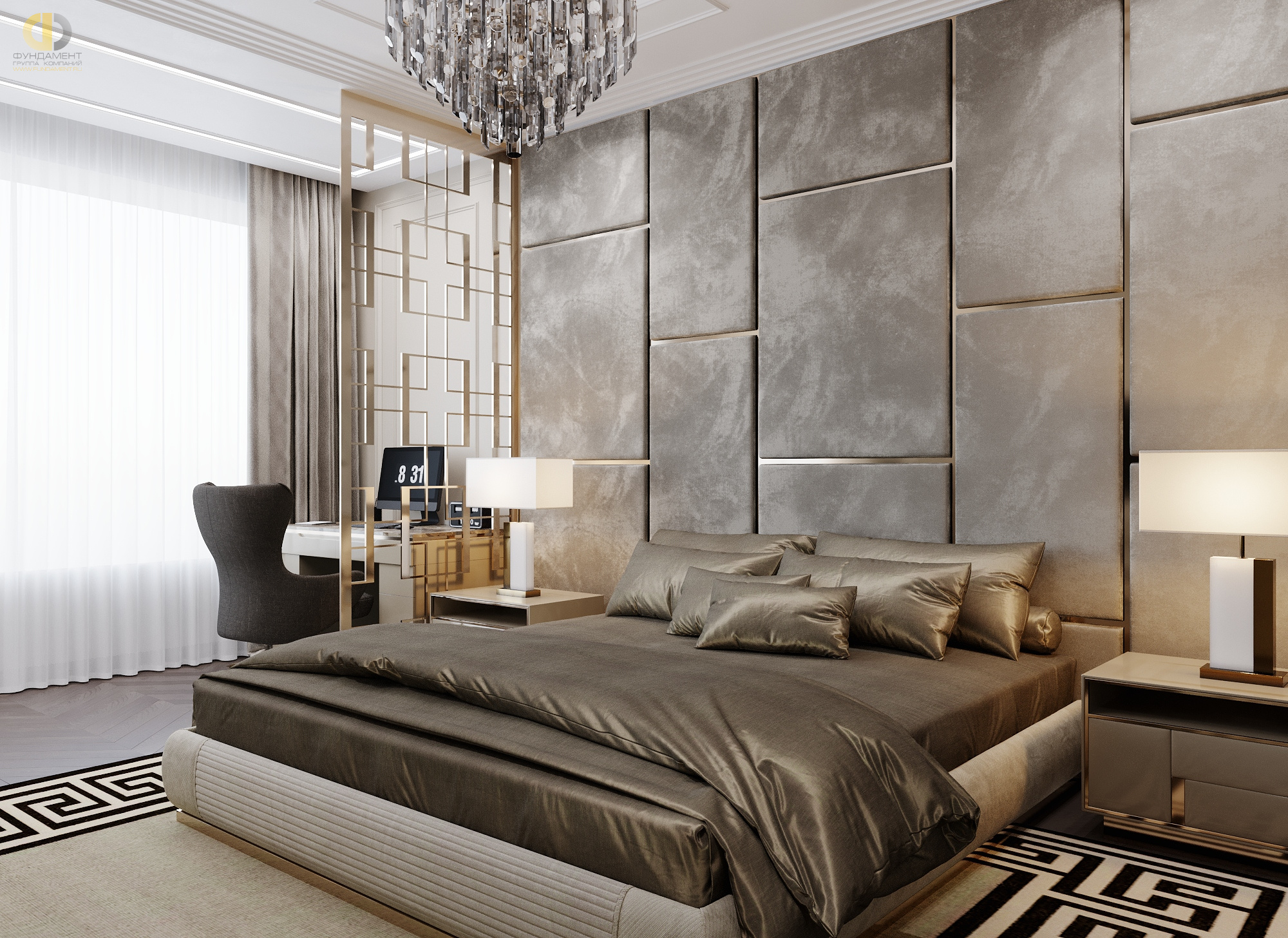 Дизайн спальни в стиле арт-деко – фото 65