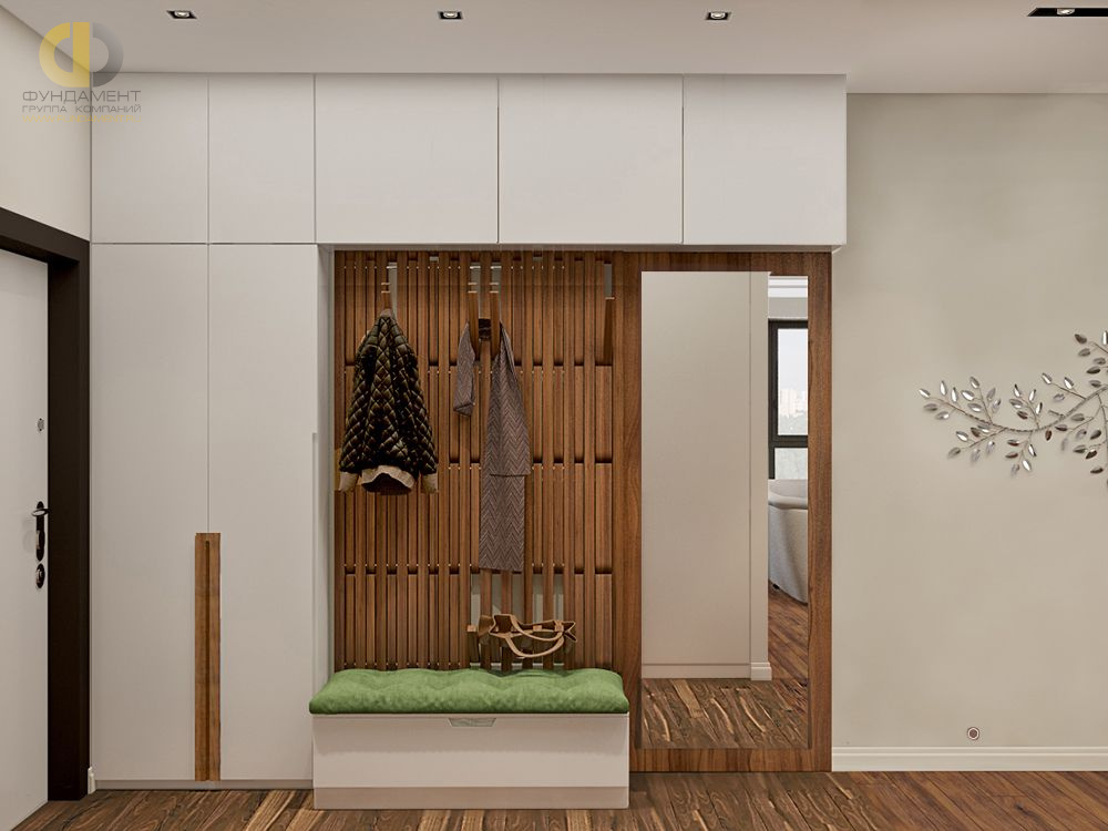 Дизайн интерьера коридора в семикомнатной квартире 153 кв.м в современном стиле24