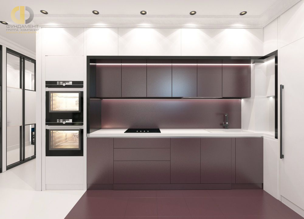 Дизайн интерьера кухни в трёхкомнатной квартире 59 кв.м в стиле эклектика12