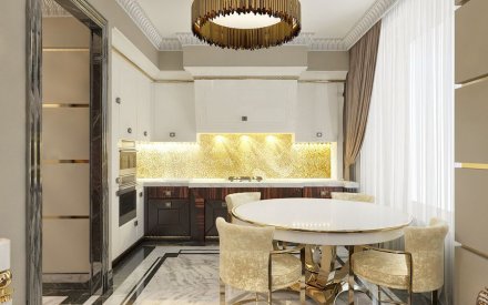 Дизайн интерьера квартиры 3-комнатной в Москве