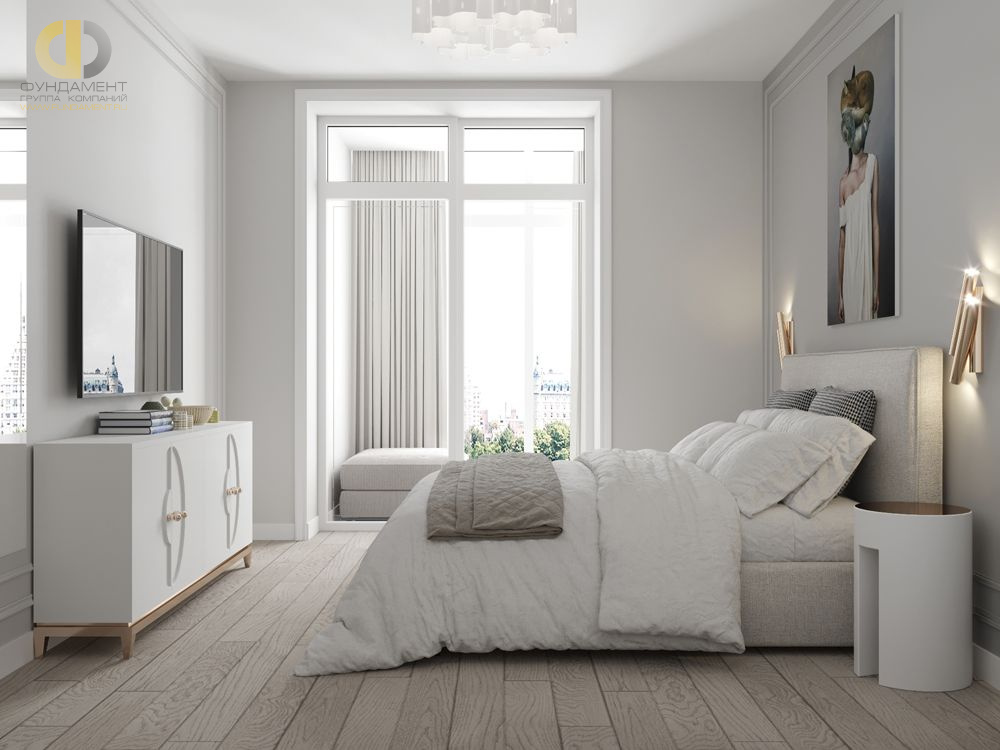 Дизайн спальни в стиле cовременном – фото 454
