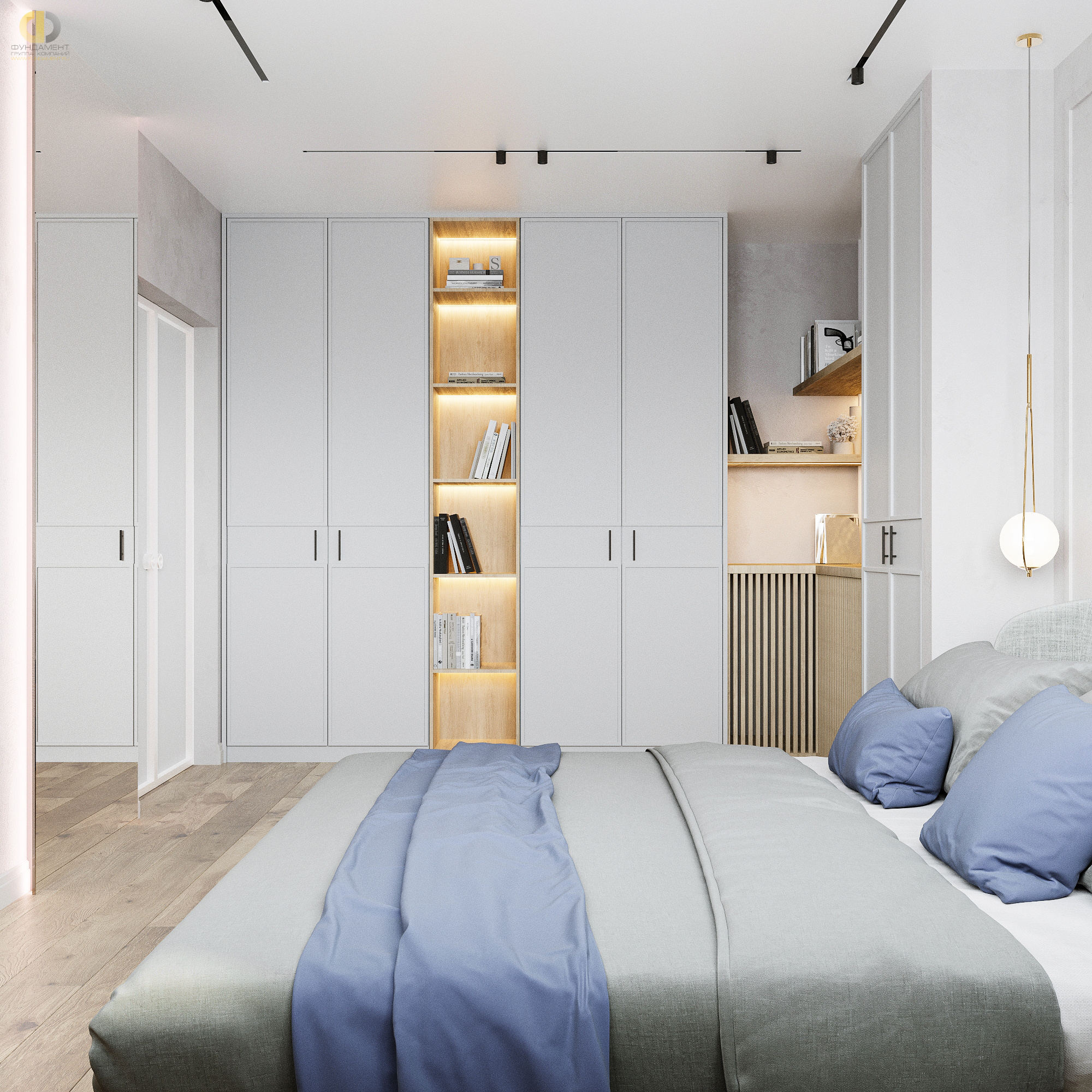 Дизайн спальни в стиле cовременном – фото 248