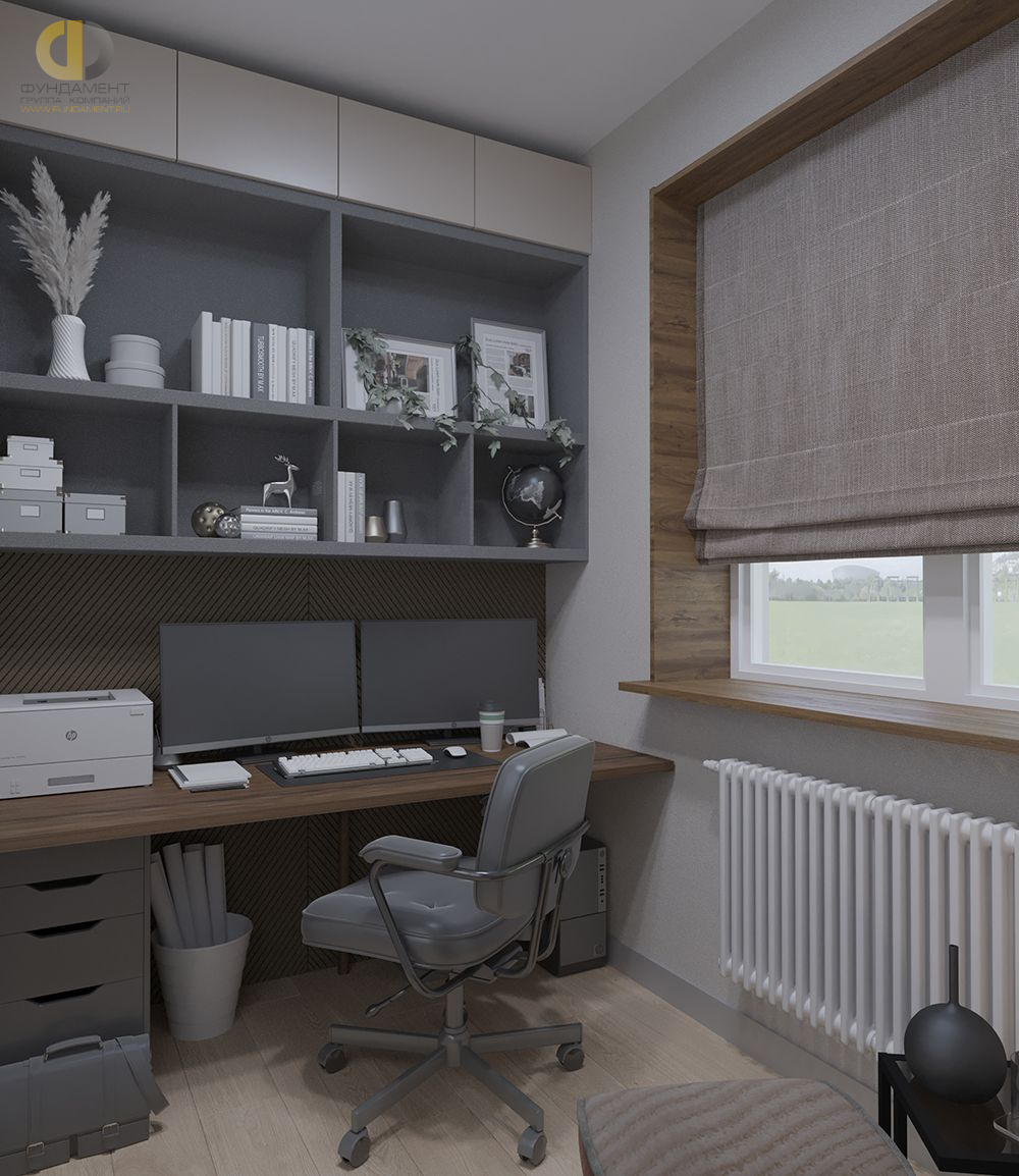 Дизайн кабинета в cовременном стиле  – фото 170