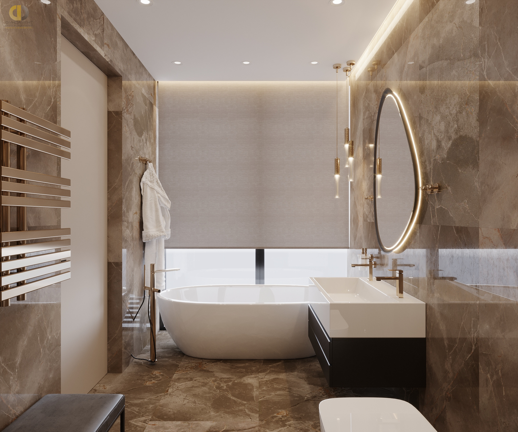 Дизайн ванной в стиле cовременном – фото 155