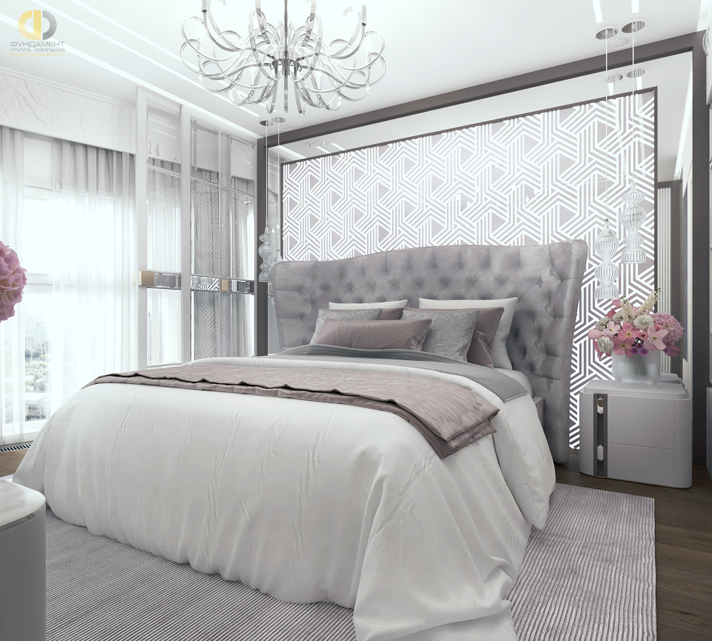 Дизайн спальни в стиле арт-деко – фото 232