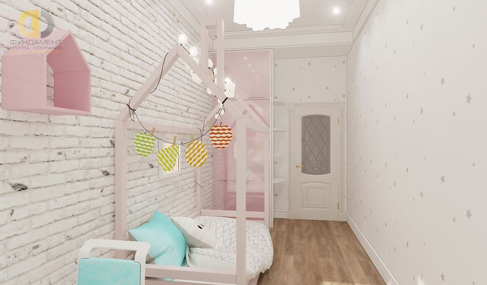 Дизайн детской в 6-комнатной квартире 150 кв. м в стиле эклектика