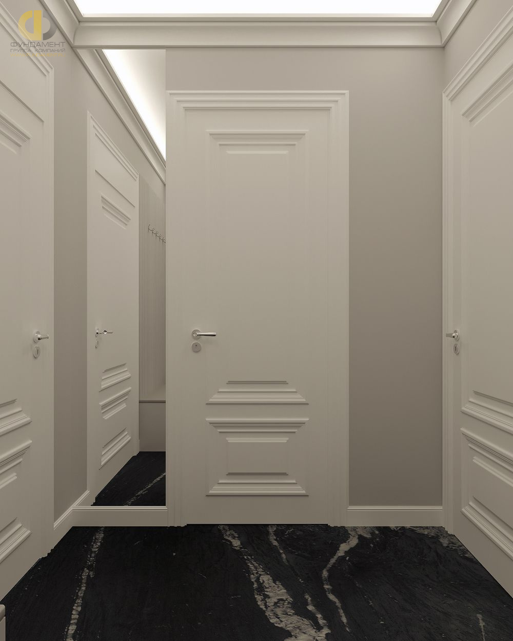 Дизайн коридора в стиле cовременном – фото 413