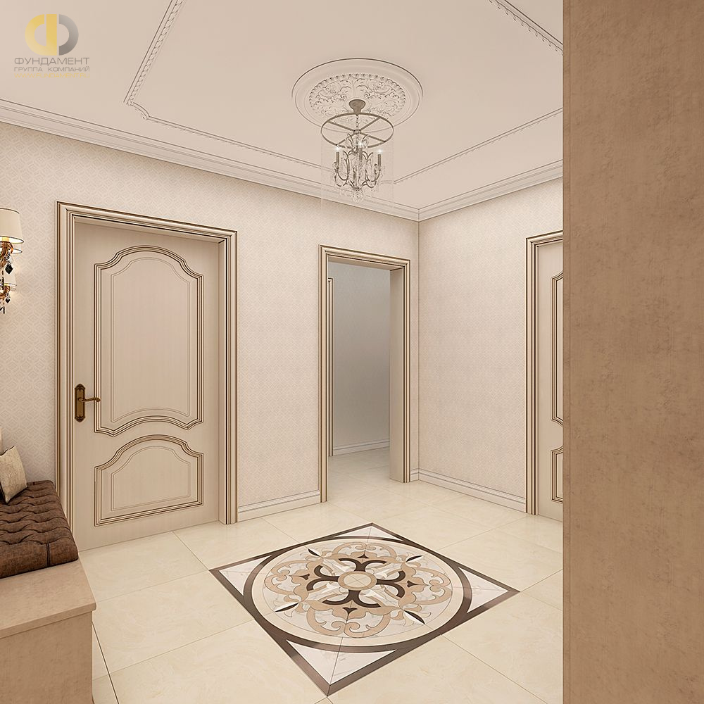 Дизайн коридора в классическом стиле – фото 1350