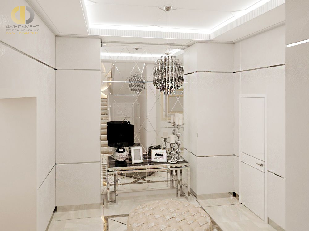 Дизайн интерьера коридора в доме 278 кв.м в стиле ар-деко7