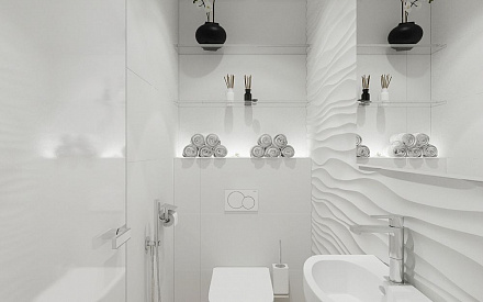 Дизайн интерьера ванной в доме 201 кв.м в стиле минимализм19