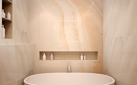 Дизайн интерьера ванной в двухкомнатной квартире 66 кв.м в стиле ар-деко2