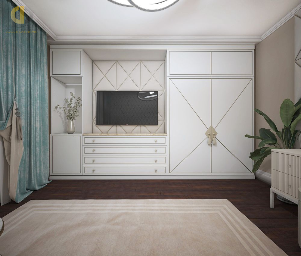 Дизайн интерьера  в трёхкомнатной квартире 124 кв.м в стиле ар-деко15