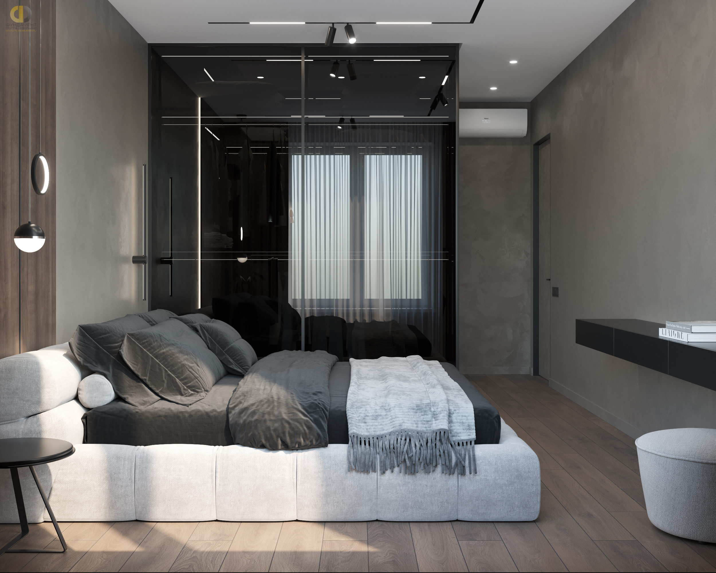 Дизайн спальни в стиле манимализском – фото 61