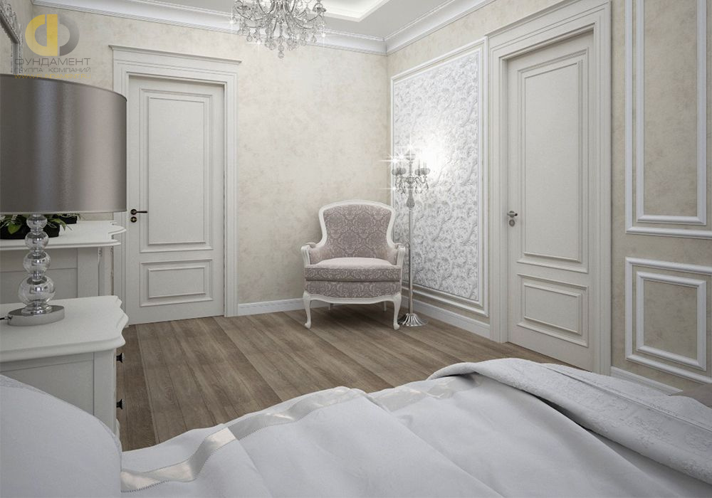 Дизайн интерьера спальни в 5-комнатной квартире 245 кв.м в стиле неоклассика