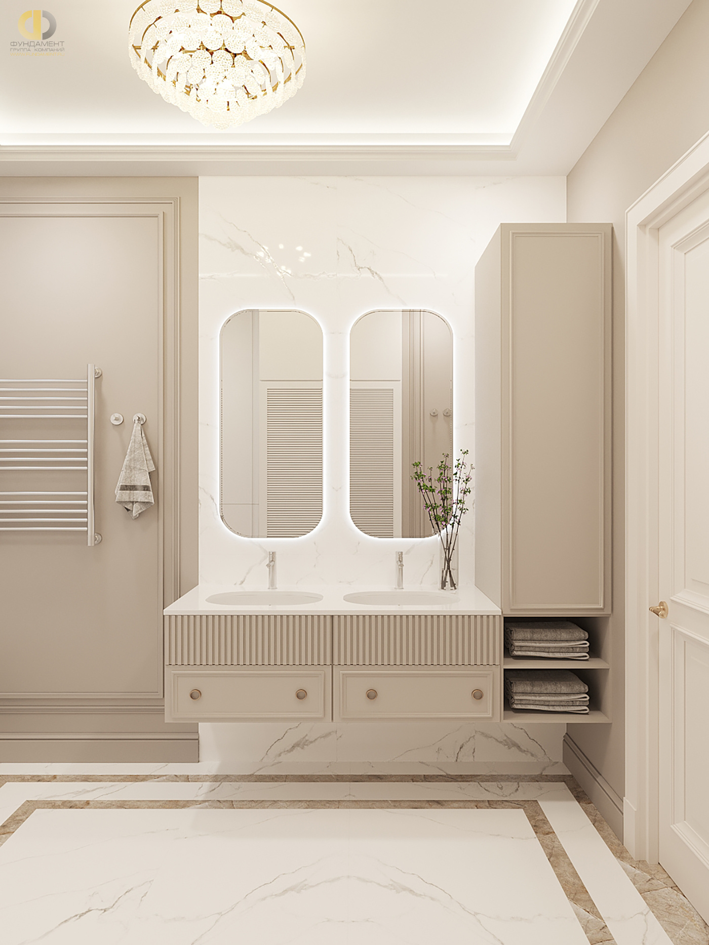 Дизайн ванной в стиле cовременном – фото 142