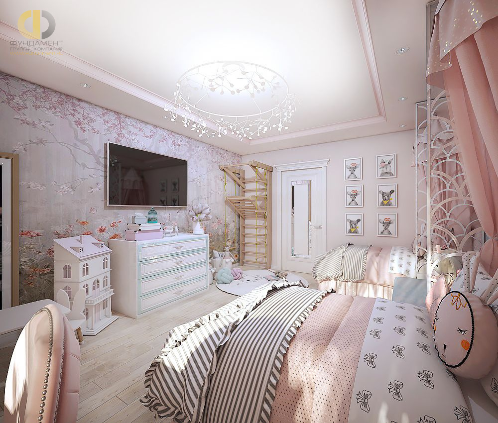 Дизайн интерьера детской в четырёхкомнатной квартире 127 кв.м в стиле неоклассика18