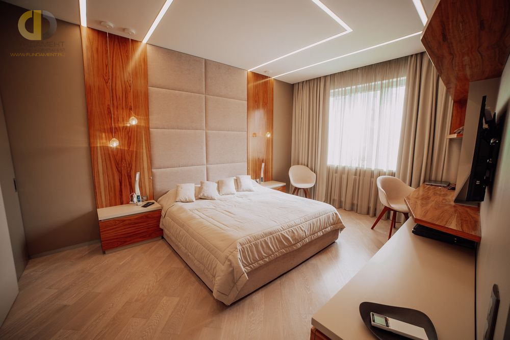 Ремонт спальни в двухкомнатной квартире 101 кв.м в современном стиле5