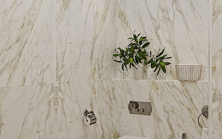Дизайн интерьера ванной в четырёхкомнатной квартире 148 кв.м в стиле ар-деко с элементами неоклассики17