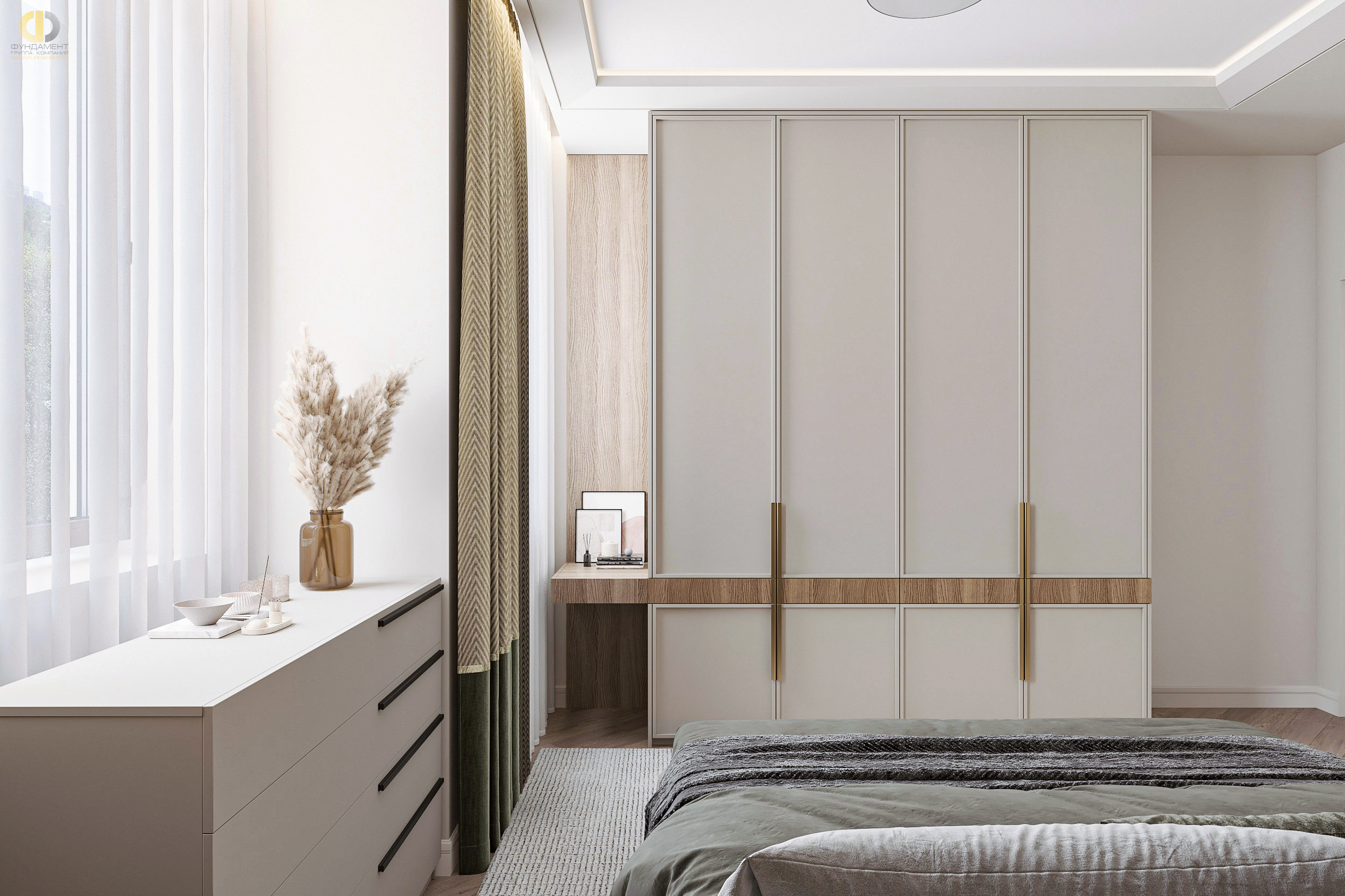 Дизайн спальни в стиле cовременном – фото 54