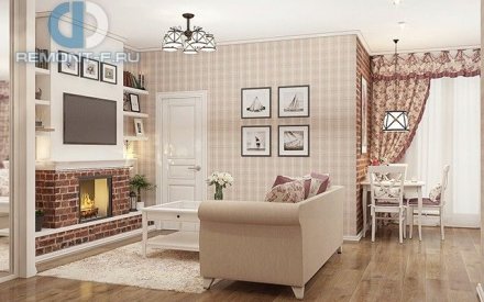 Дизайн малогабаритной двухкомнатной квартиры в Москве