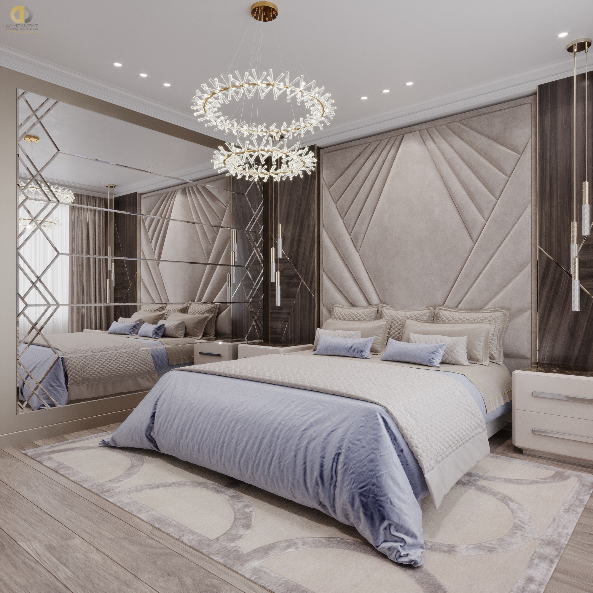 Дизайн спальни в стиле арт-деко – фото 223