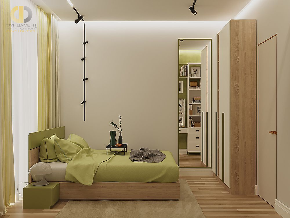 Дизайн интерьера детской в трёхкомнатной квартире 79 кв.м в современном стиле6