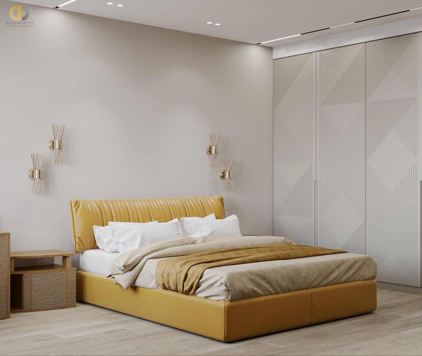 Дизайн спальни в стиле cовременном – фото 426