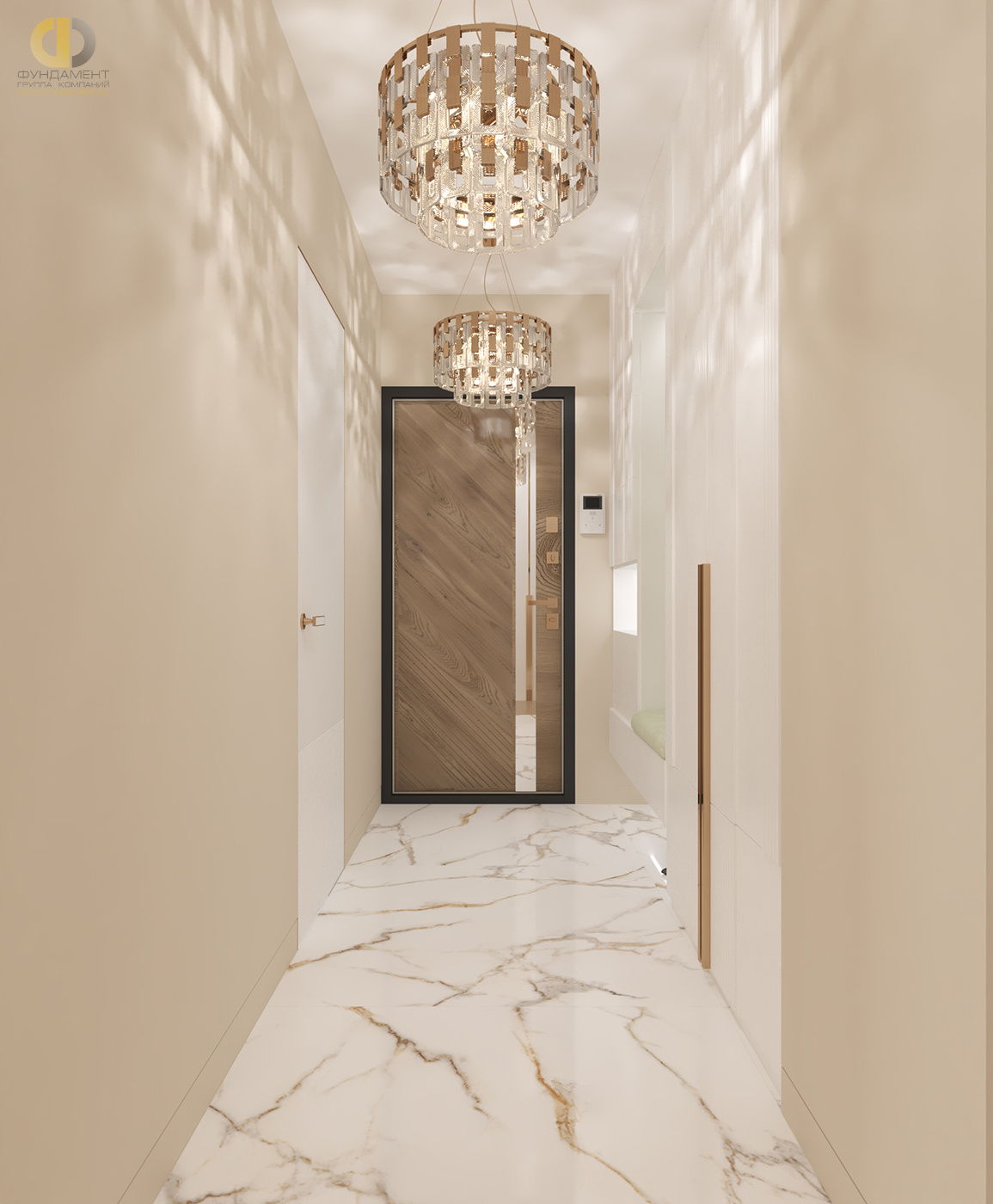 Дизайн коридора в стиле cовременном – фото 125