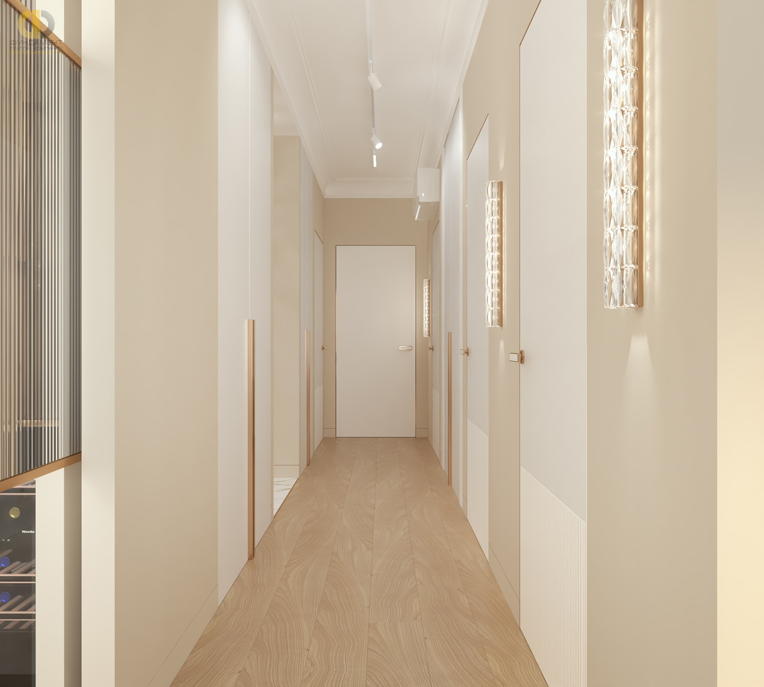 Дизайн коридора в стиле cовременном – фото 123