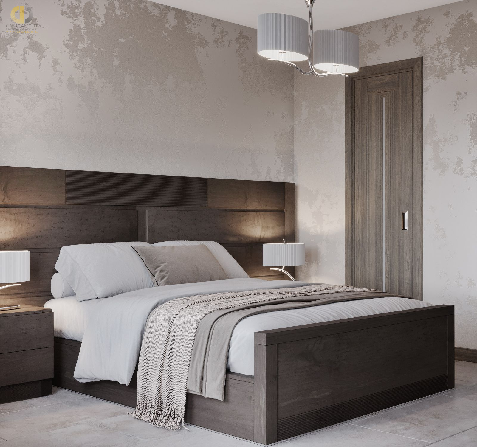 Дизайн спальни в стиле cовременном – фото 446